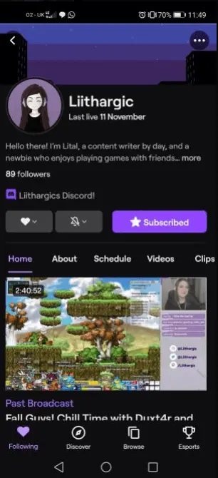 نحوه لغو اشتراک Twitch اندروید