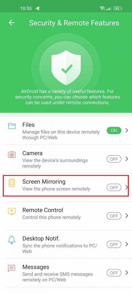 نحوه راه اندازی Android Mirroring با AirDroid