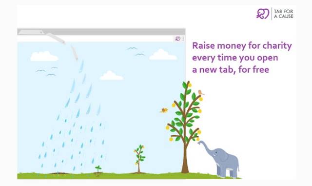 افزونه Tab for a Cause