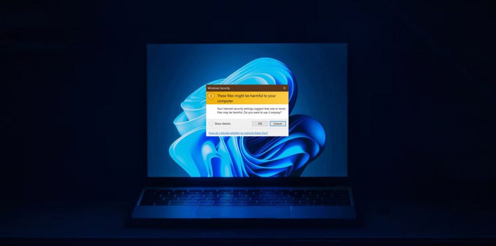 غیرفعال کردن هشدار These Files Might Be Harmful to Your Computer