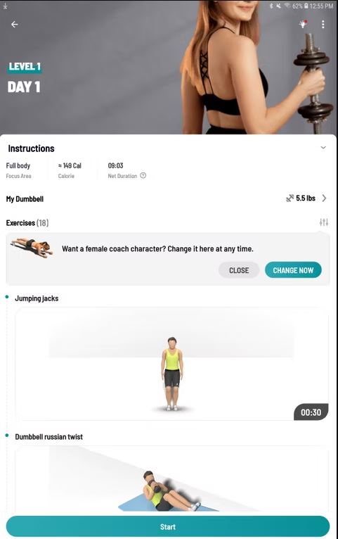 Dumbbell Workout at Home