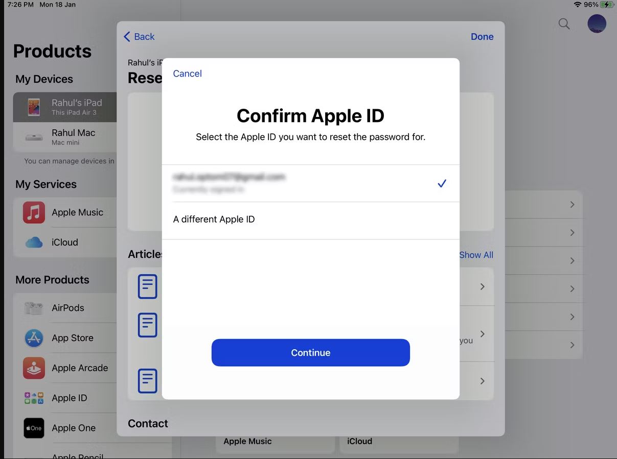 نحوه ریست رمز عبور Apple ID با استفاده از برنامه Apple Support