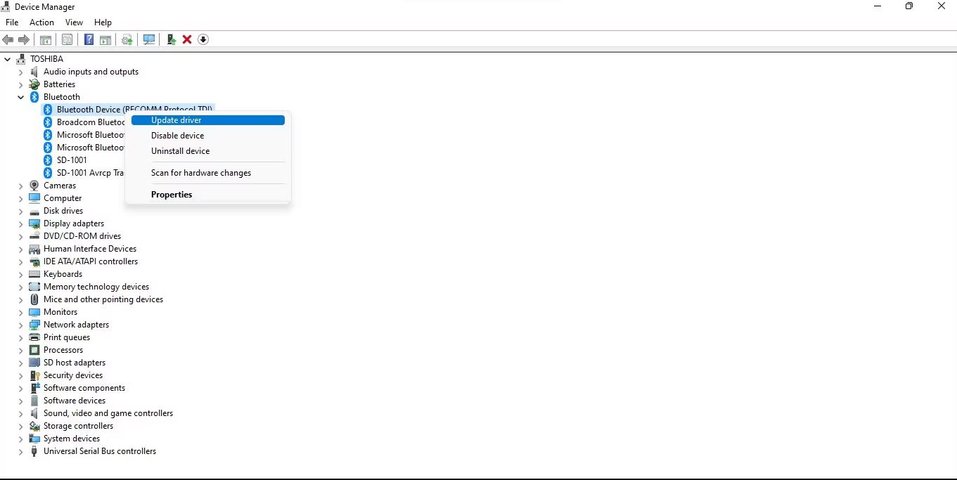 Update driver