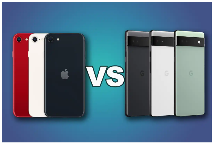 مقایسه iPhone SE و Google Pixel 6a