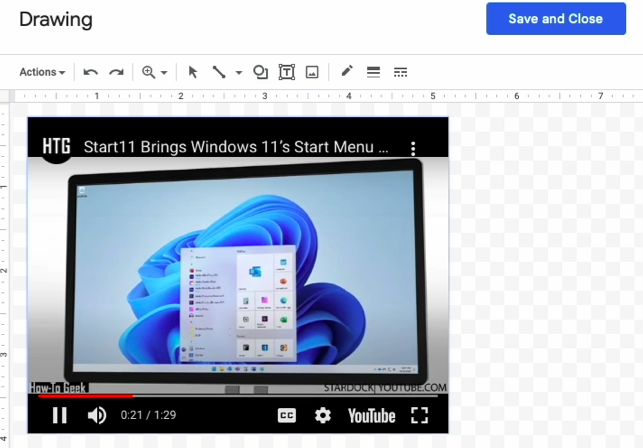 اضافه کردن ویدیو در Google Docs