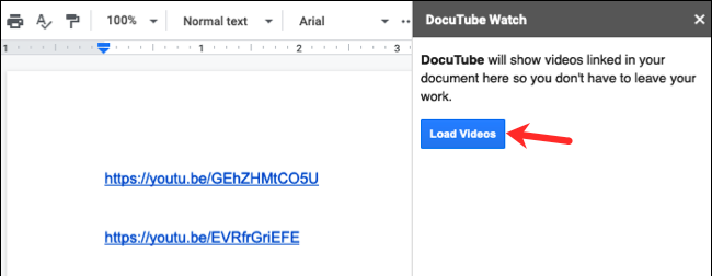 اضافه کردن ویدیو در Google Docs