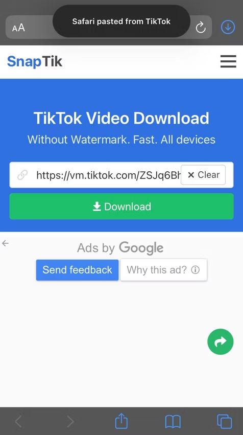 نحوه دانلود ویدیوهای TikTok با سایت های شخص ثالث