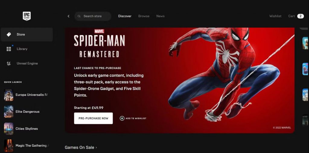 رفع خطای Epic Games Launcher’s AS-3 در ویندوز 11