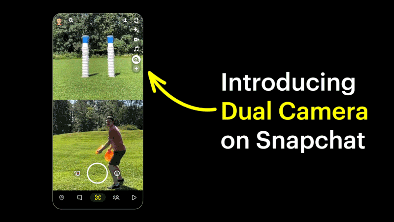 Snapchat از ویژگی دوربین دوگانه BeReal خود رونمایی می کند