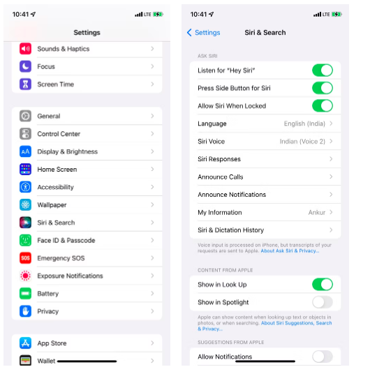 حل مشکل کارنکردن Siri