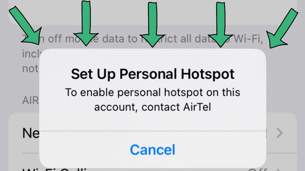 رفع مشکل Hotspot در گوشی های آیفون