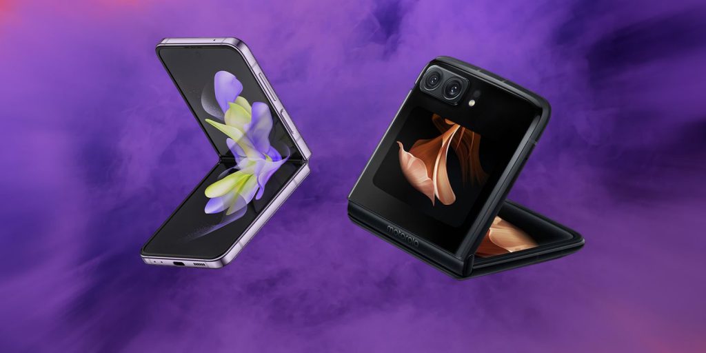 سامسونگ Galaxy Z Flip 4 در مقابل موتورالا Moto Razr 2022