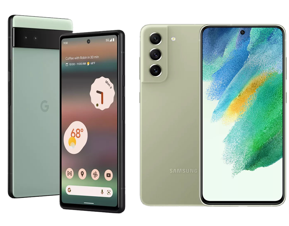 مقایسه Google Pixel 6a با Samsung Galaxy S21 FE