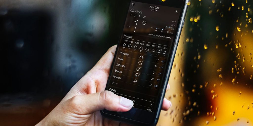 اپلیکیشن های آب و هوا