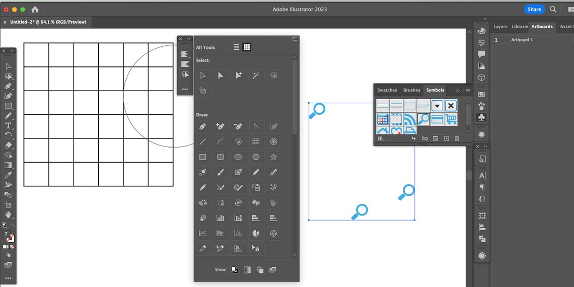 ابزار پنهان در Adobe Illustrator