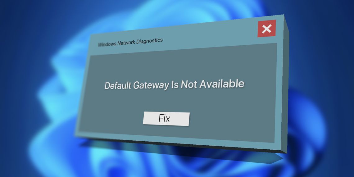 رفع خطای Default Gateway Is Not Available