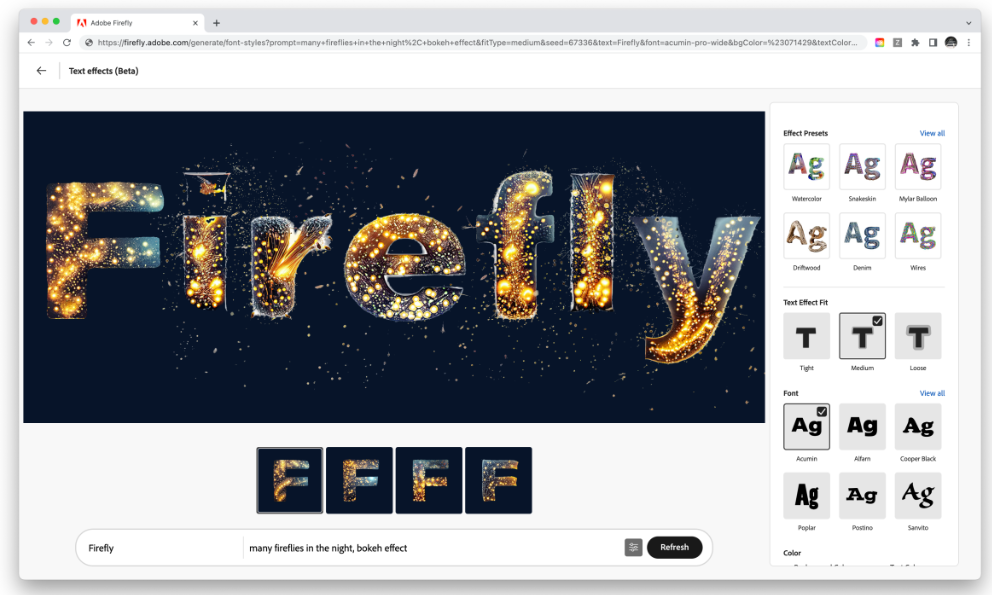 هوش مصنوعی Firefly