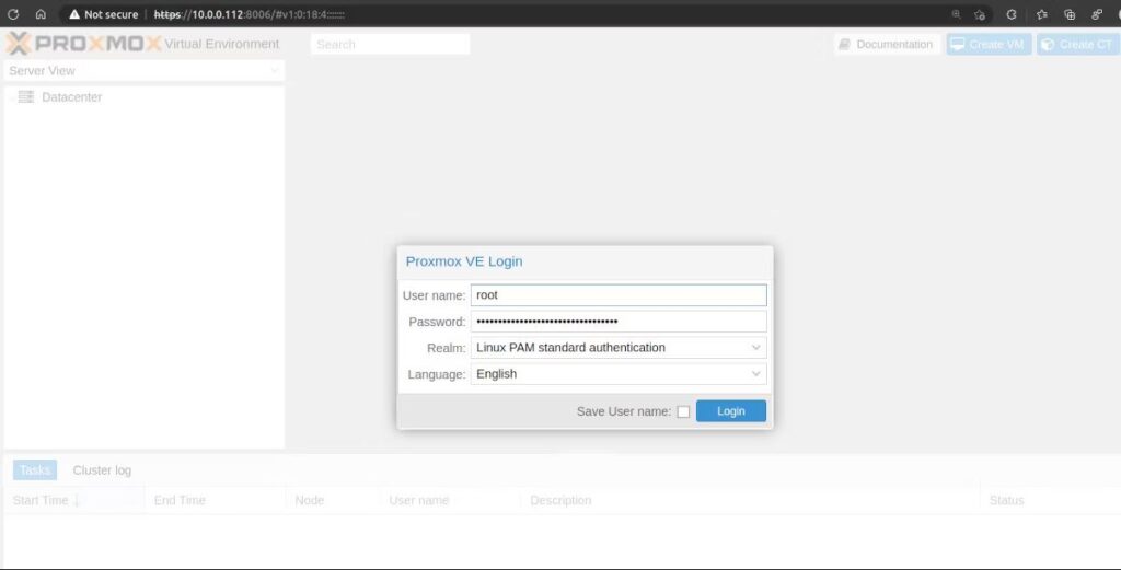 نصب محیط مجازی Proxmox روی سرور لینوکس