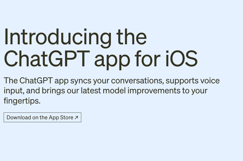 اپلیکیشن ChatGPT را برای iOS