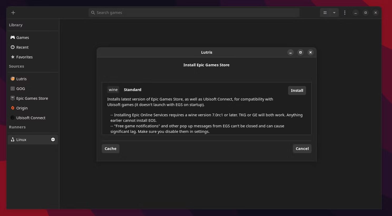 نصب Epic Games Launcher برای بازی کردن در لینوکس