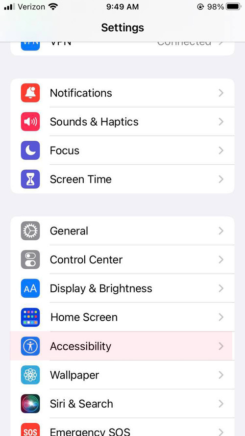 فعال کردن Back Tap در آیفون