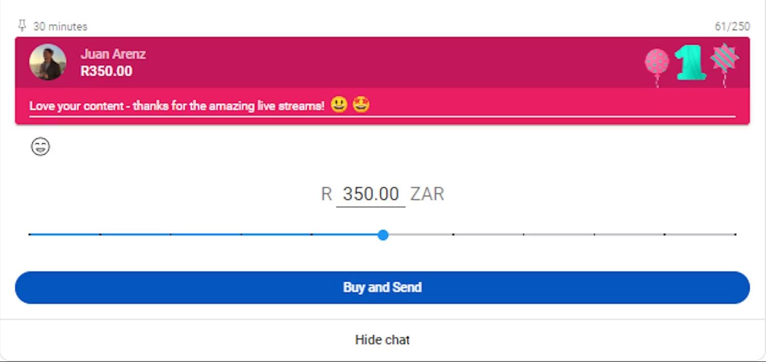 سوپر چت YouTube