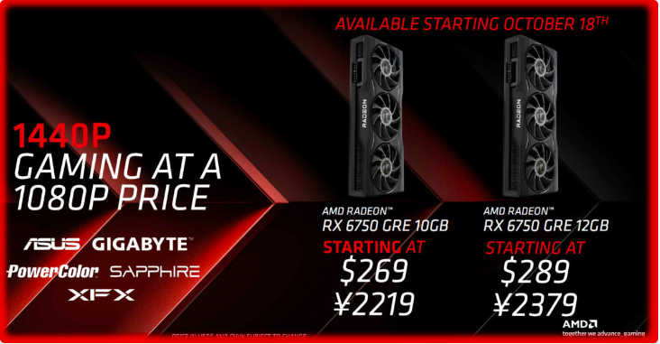 مشخصات کارت گرافیک AMD Radeon RX 6750 GRE