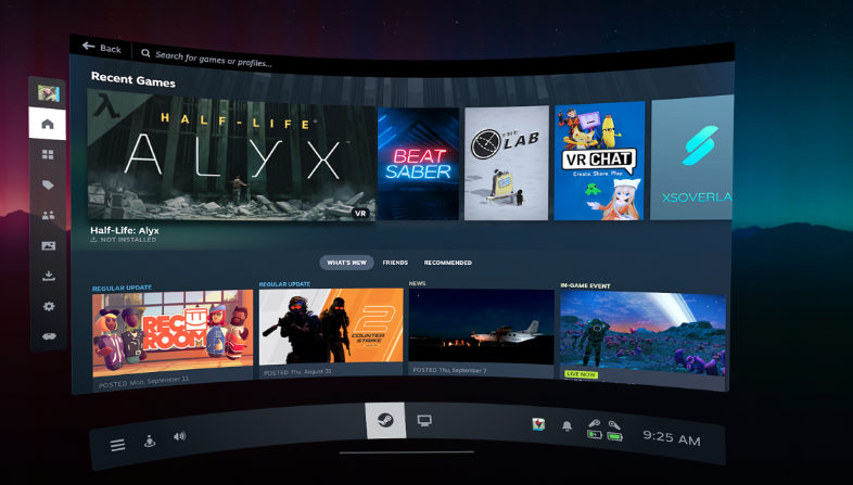 امکانات جدید steam vr 2