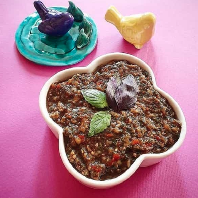 آموزش تهیه ترشی بادمجان کبابی با رب انار