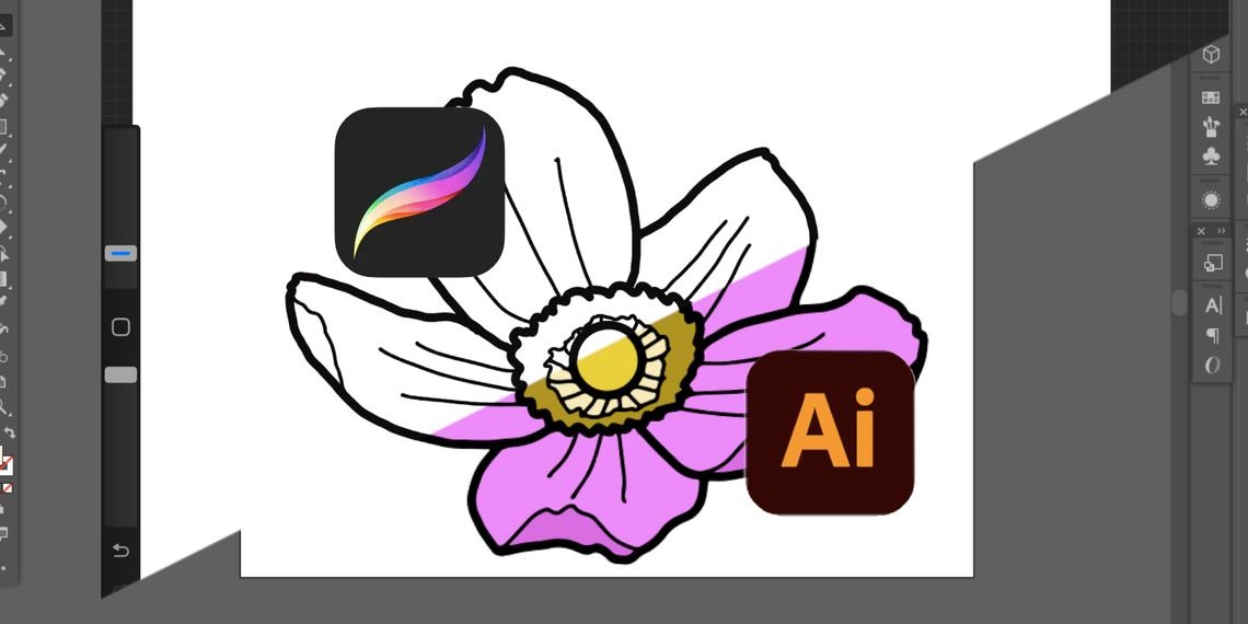 نقشه های Adobe Illustrator با Procreate را رنگی کنید