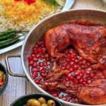 آموزش پخت مرغ با سس انار
