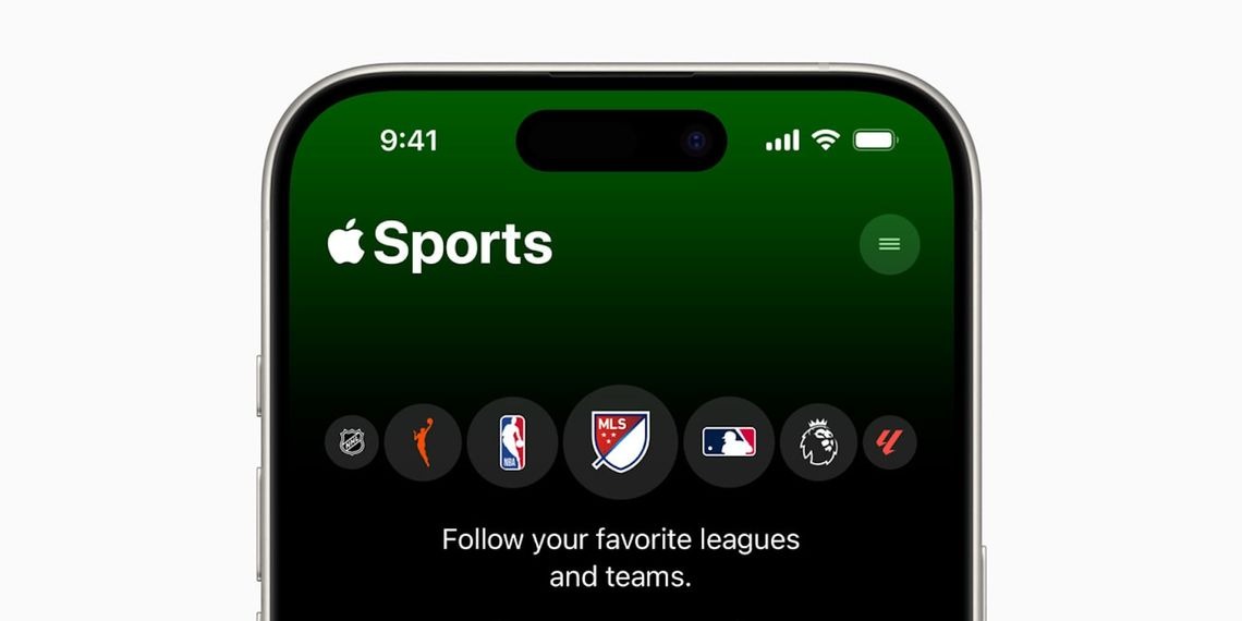 استفاده از Apple Sports در آیفون 