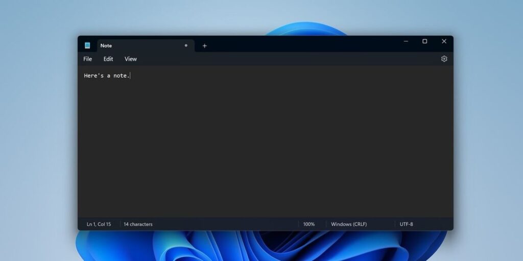Notepad ویندوز 11