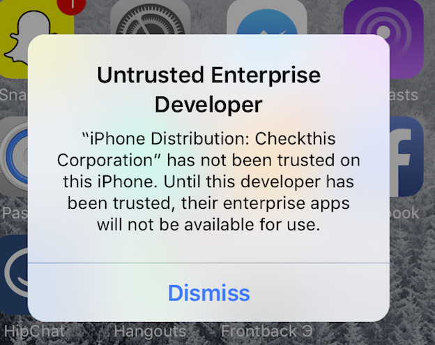 رفع خطای Untrusted Developer آیفون