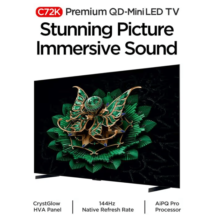 مشخصات تلویزیون TCL C72K QD Mini LED