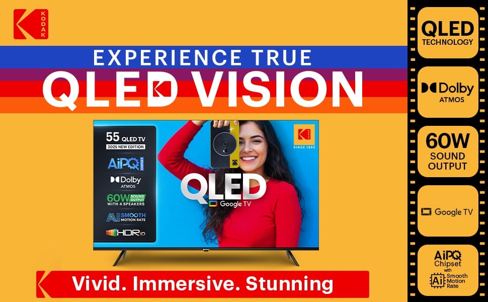 تلویزیون‌ های سری Matrix QLED کداک