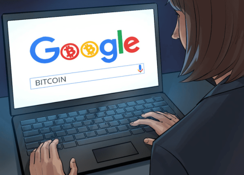جستجوی بیت‌کوین در گوگل