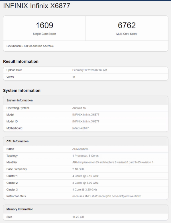 گوشی Infinix Note 60 Ultra