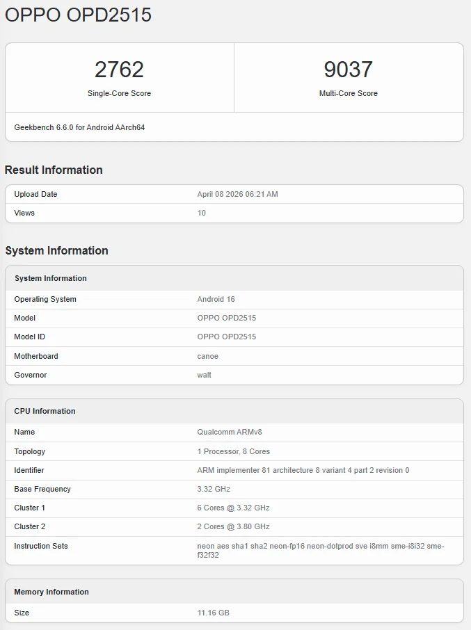 تبلت Oppo Pad Mini