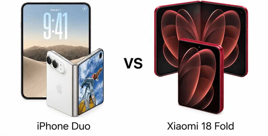 آیفون Duo و شیائومی 18 Fold